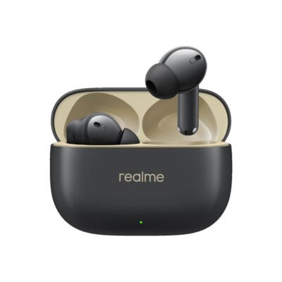 realme Buds T300 ANC TWS Earbuds | 12.4mm Driver | 30dB ANC | 360° Spatial Audio | 40H Playback | Stylish Black (Unboxed)