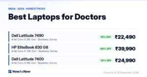 Dell Latitude 7490 refurbished laptop at ₹22,490, 75% off ₹88,999, lightweight 14-inch machine for Indian medical students and doctors