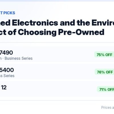 Environmental case for refurbished electronics in India — Dell Latitude 7490 Core i5 8th Gen at ₹22,490, 75% off MRP ₹88,999, a device that already exists
